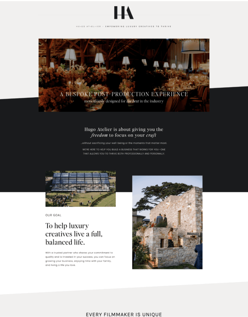 Hugo Atelier Website