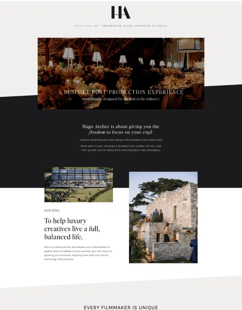 Hugo Atelier Website